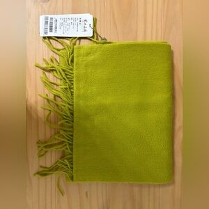 Most Famous Chinese 100% Pure Cashmere Fringed Scarf in Yuzu Zest Yellow